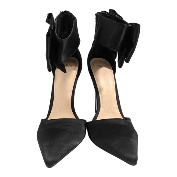 ASOS Black Satin Pumps, US 6 (UK 4) - Picture 3 of 9